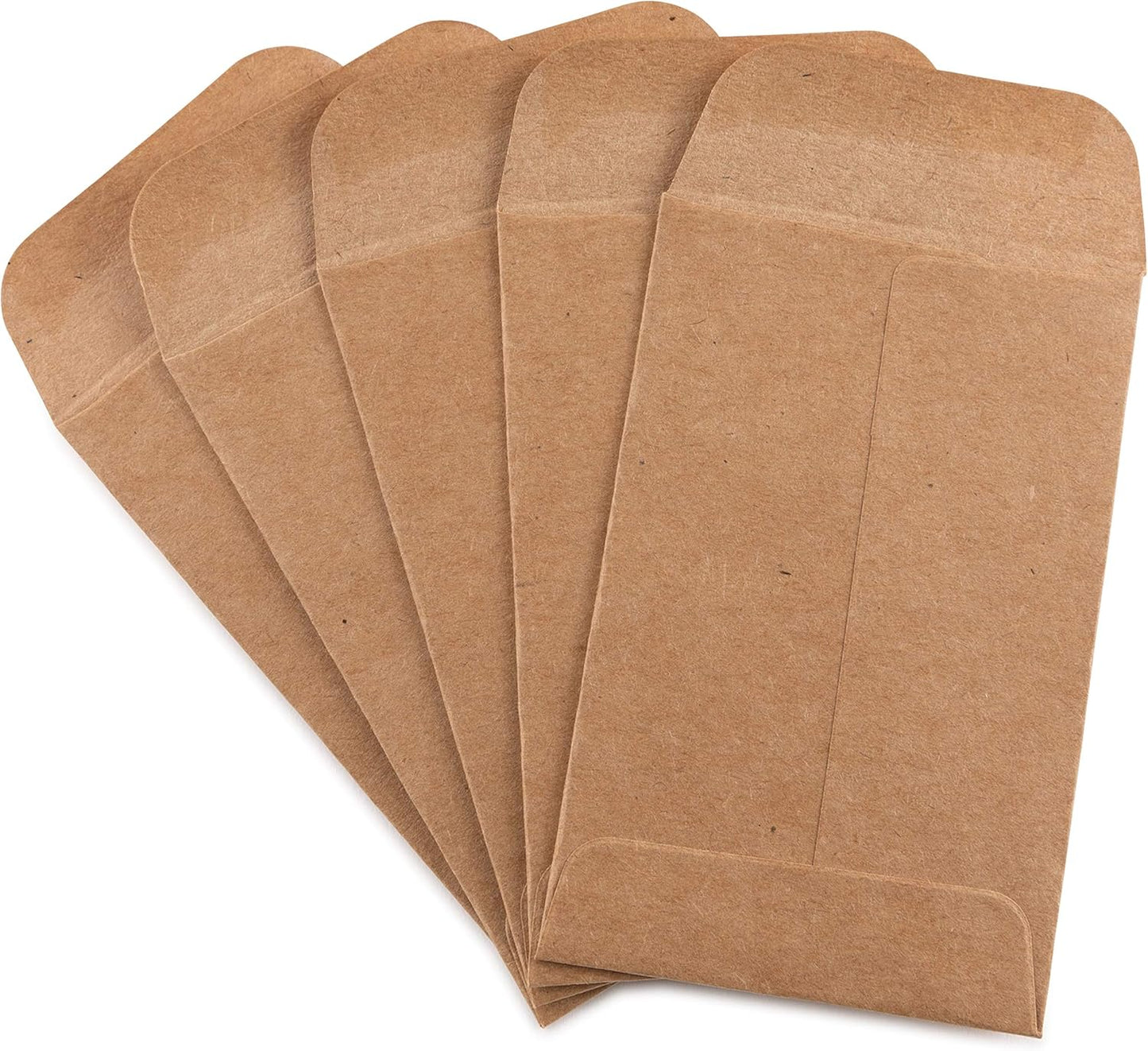 Coin And Small Parts Envelopes 500 Pack 2.25"x 3.5" With Gummed Flap For Homes And Office Use (500 Pack)