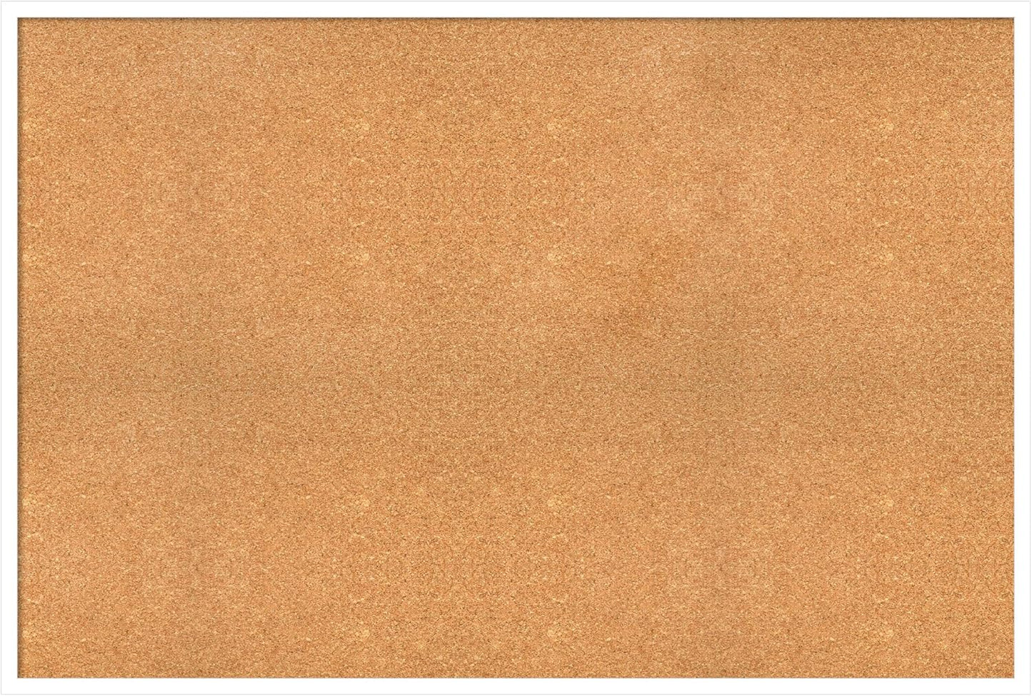 Amanti Art Natural Cork Board for Wall, 33x49 Vision Board with White Frame, Oversize Corkboard Office Decor for Home Organization, Modern Corkboard Pinboard to Display Items for Home Organization in