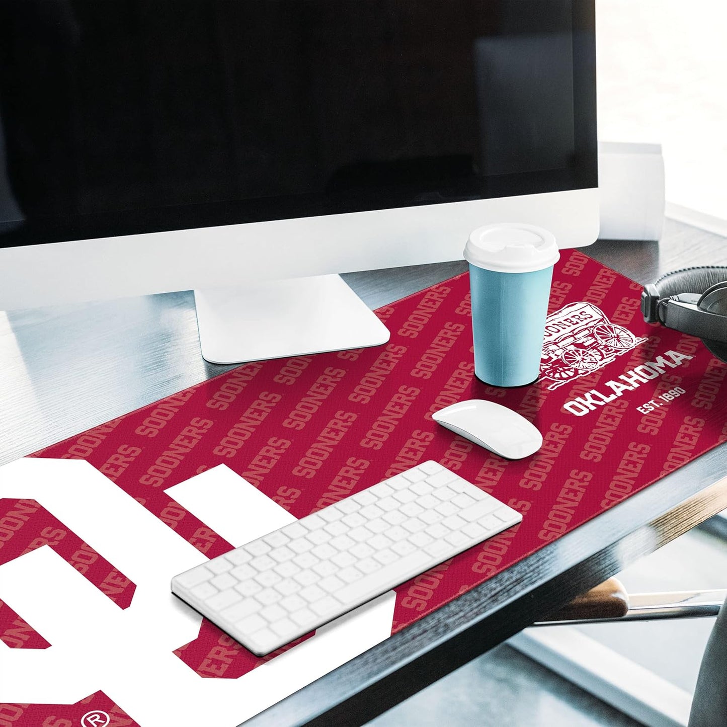 YouTheFan NCAA Oklahoma Sooners Logo Series Desk Pad