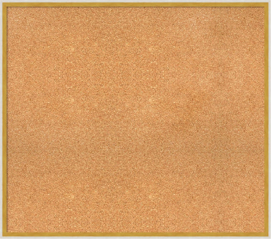 Amanti Art Natural Cork Board for Wall, 29x33 Vision Board with White Frame, Large Corkboard Office Decor for Home Organization, Modern Corkboard Pinboard to Display Items for Home Organization in