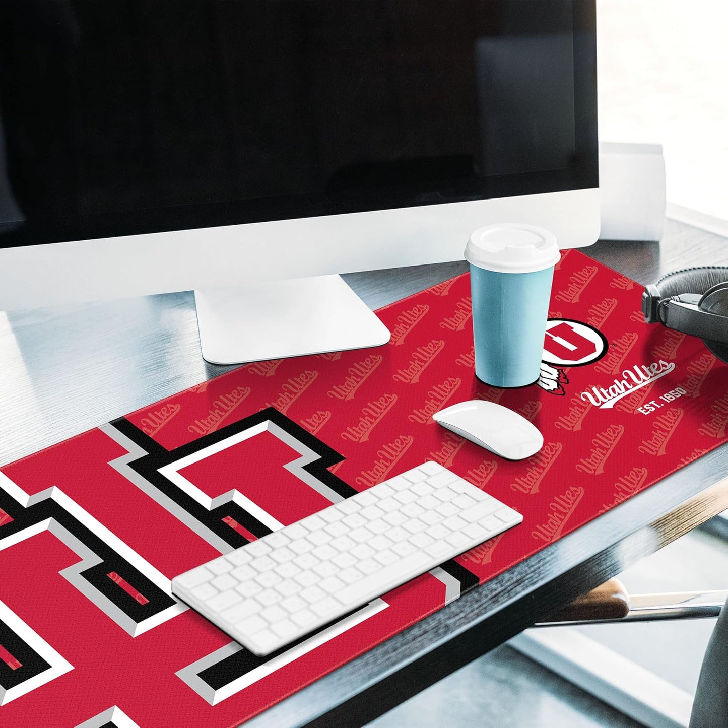 YouTheFan NCAA Utah Utes Logo Series Desk Pad