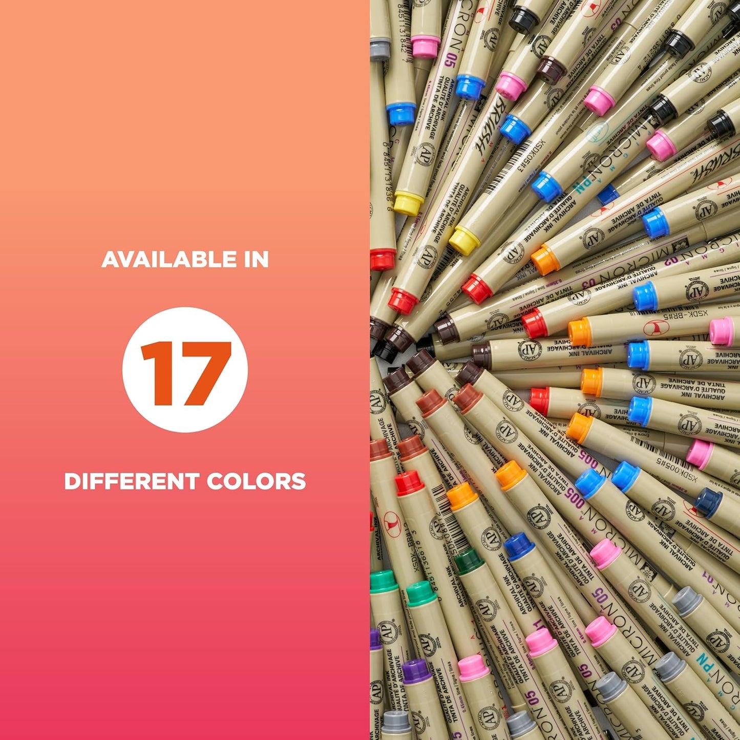 SAKURA Pigma Micron Fineliner Pens - Archival Black Ink Pens - for Writing or Drawing for Artists, Crafters & DIY Gifts Projects - Assorted Point Sizes - 8 Count