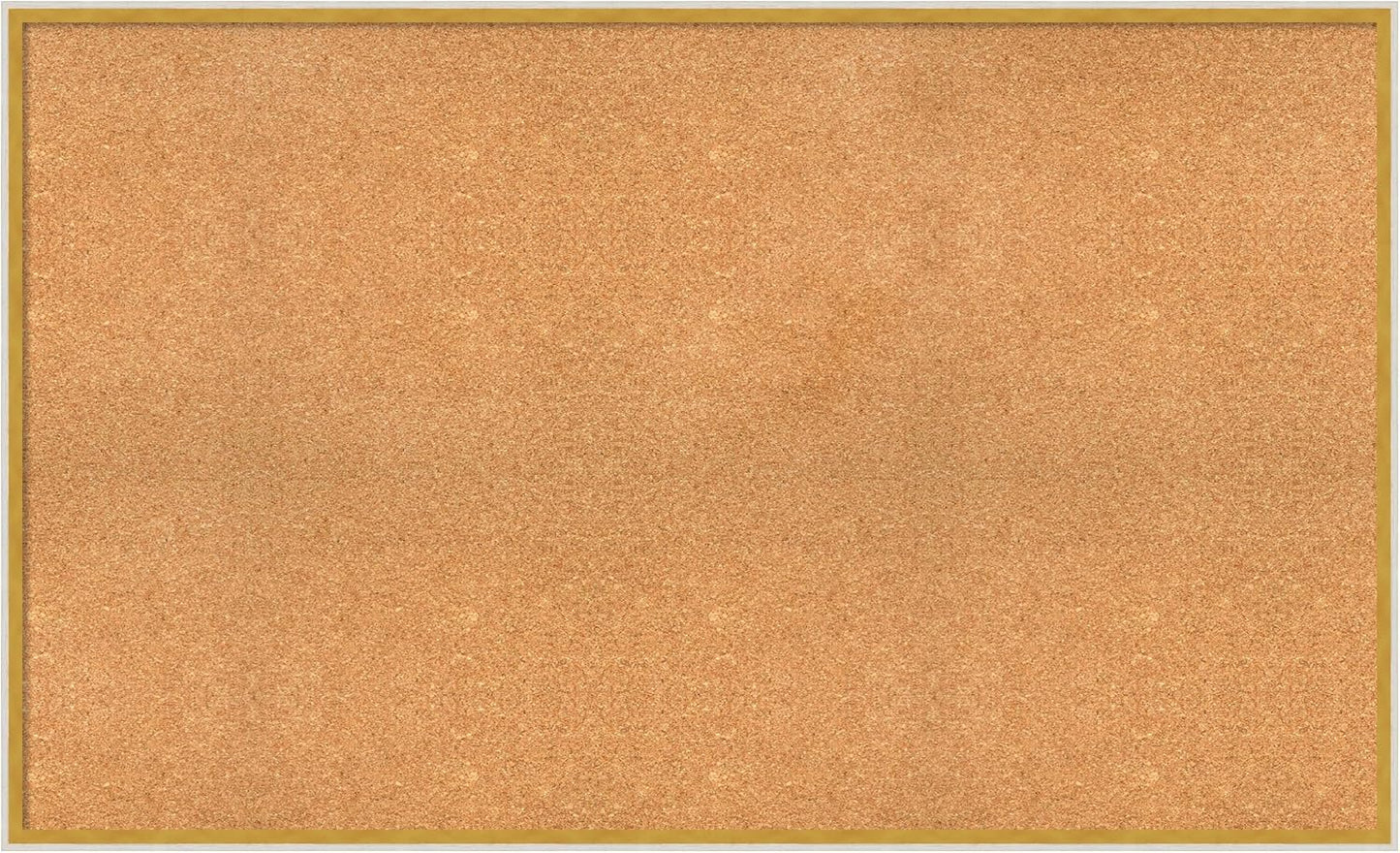 Amanti Art Natural Cork Board for Wall, 31x51 Vision Board with White Frame, Oversize Corkboard Office Decor for Home Organization, Modern Corkboard Pinboard to Display Items for Home Organization in