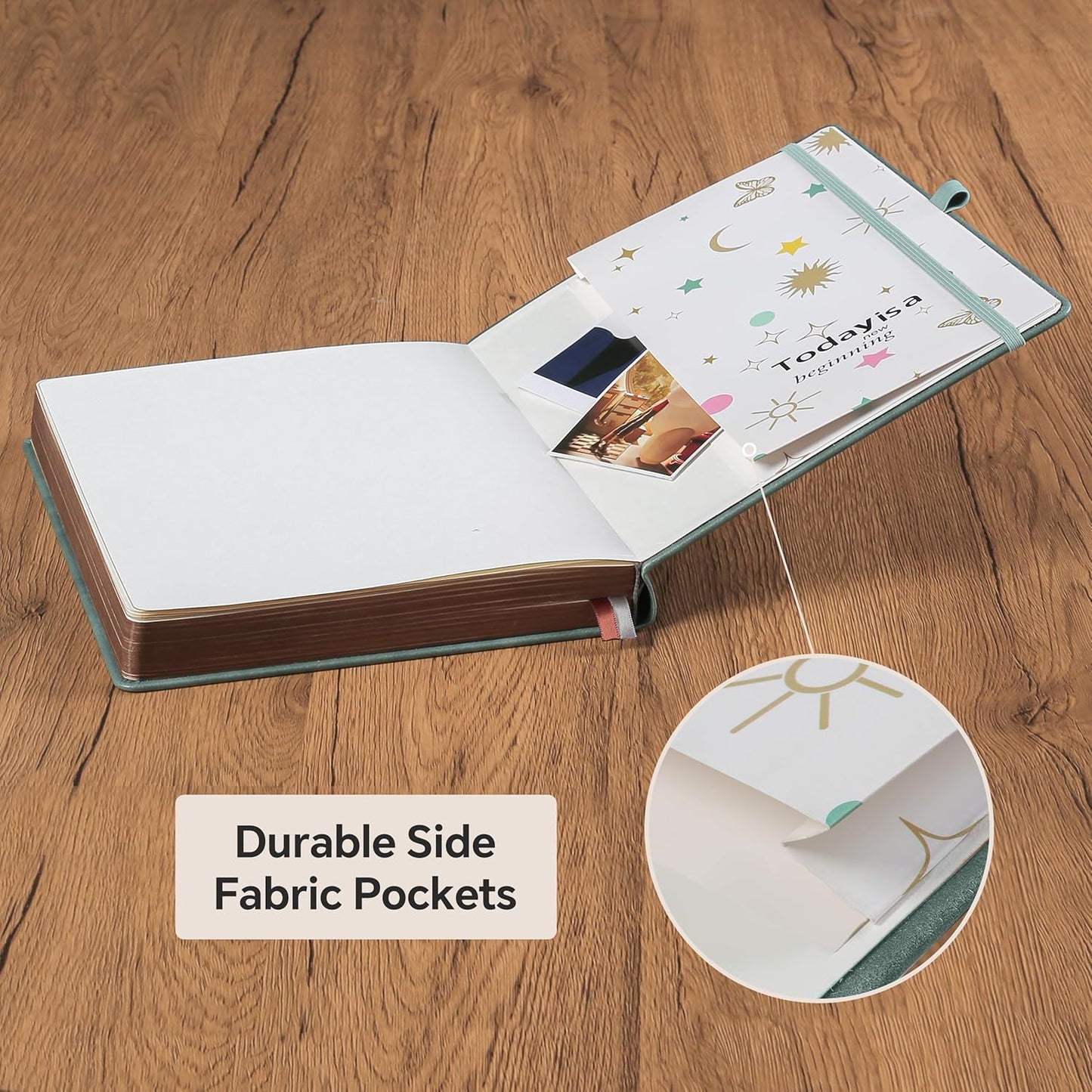 ZXHQ A4 360 Pages Lined Journaling Notebooks with Pen, Journals for Women Men Writing Notebook, Brown Edge, Hardcover, A4 Size 8.5'' x11'' Grey