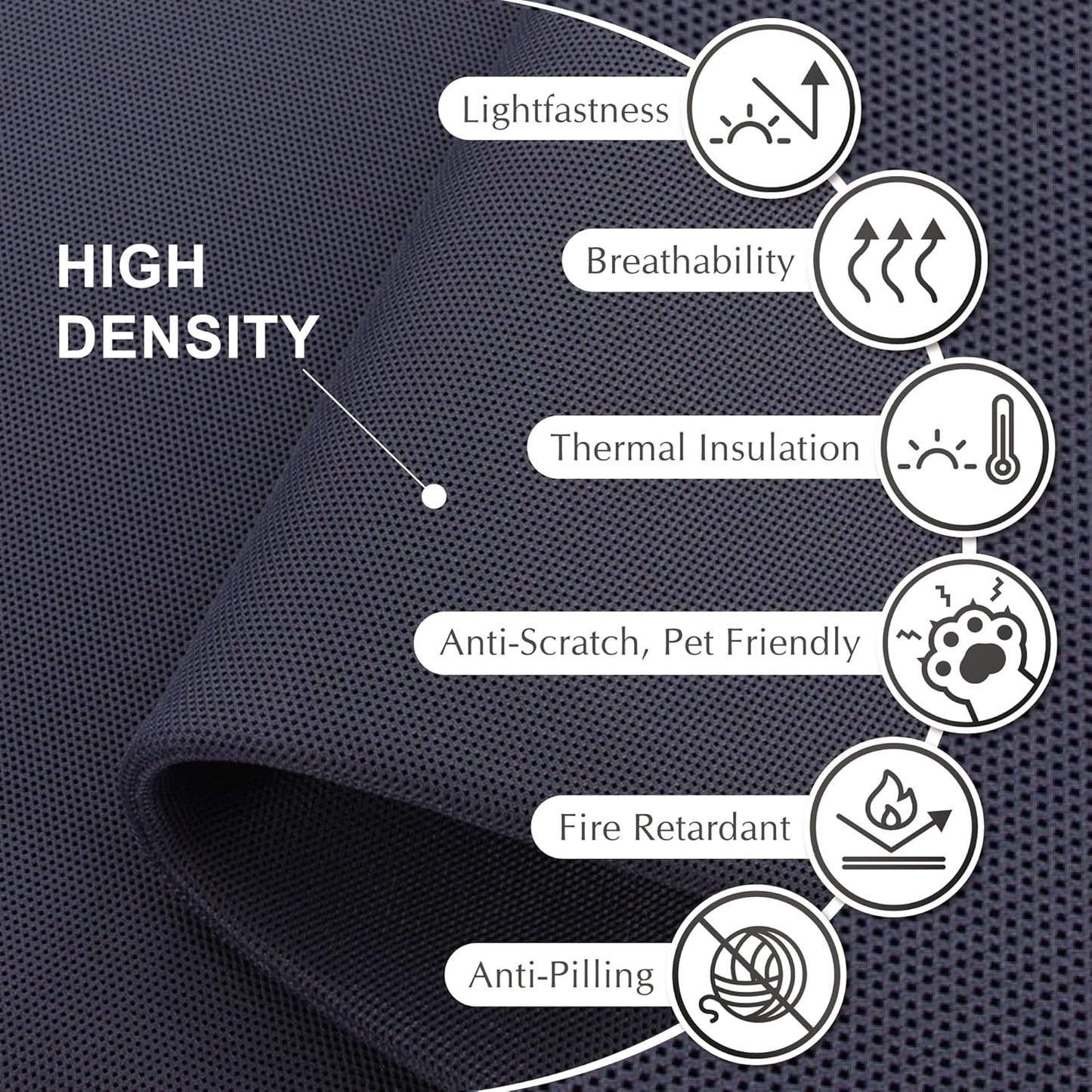 DECOLAB Desk Divider, Portable Desk Privacy Panel Shield for Office, Student, Classroom, Freestanding, Scratch Resistance, 48"x18", Cobalt