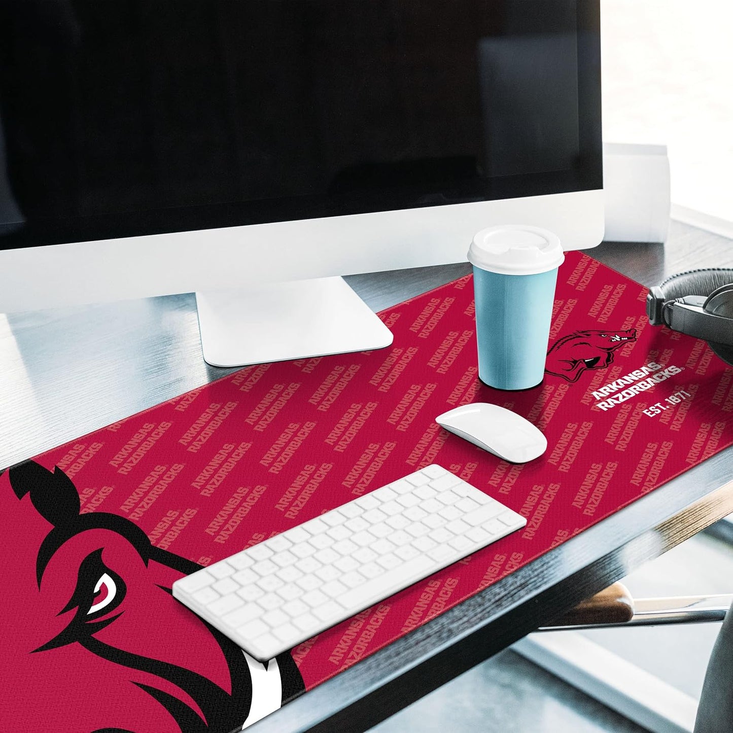 YouTheFan NCAA Arkansas Razorbacks Logo Series Desk Pad