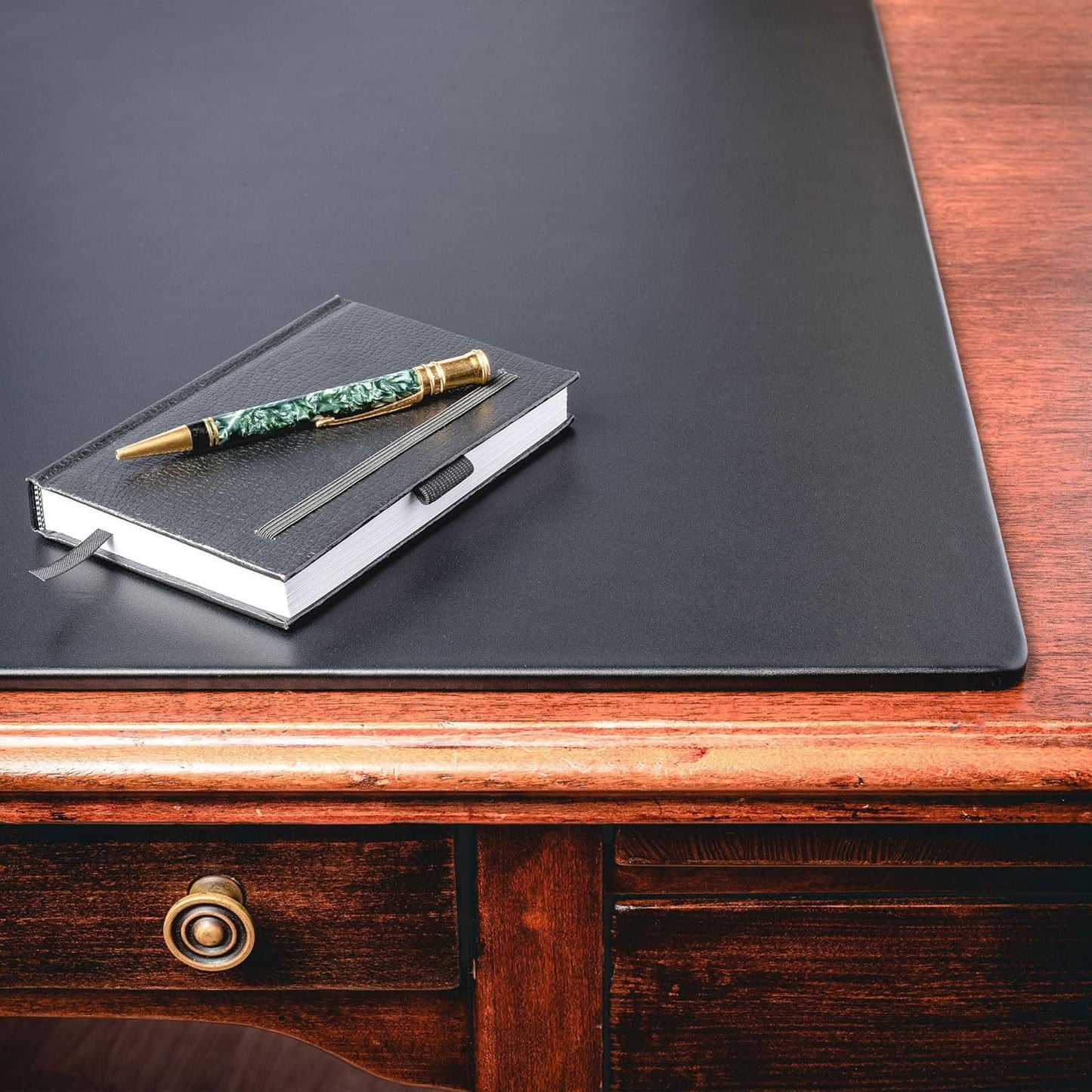 Black Leatherette 22" x 14" Conference Pad