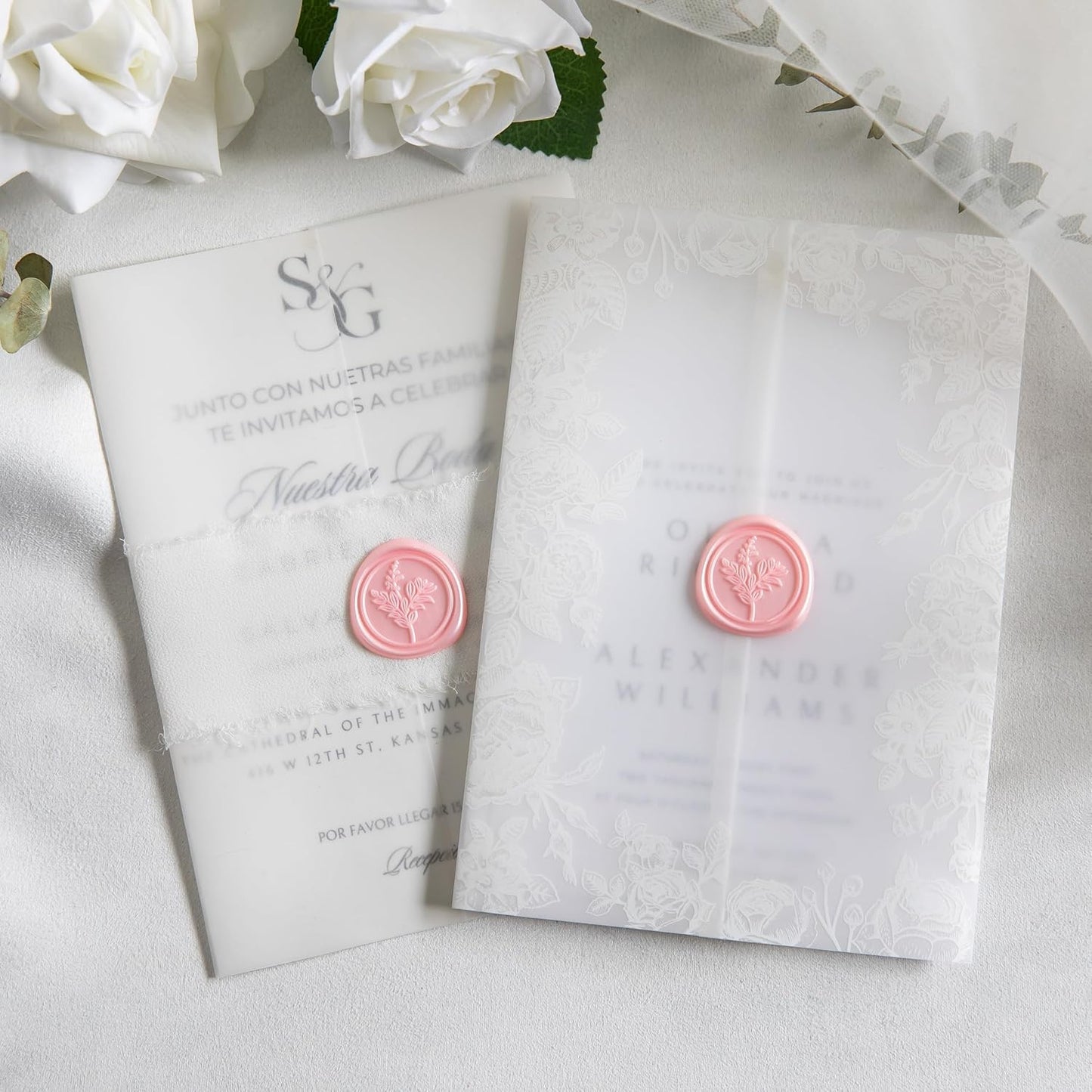 60 Pcs Pink Wax Seal Stickers, Wedding Invitation Accessories Envelope Stickers - Peferct for Wedding Accessories, Gift Box Craft Wrapping, Christmas Cards Envelope Seals