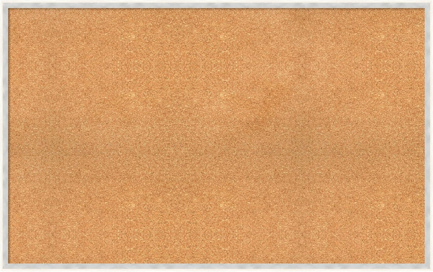 Amanti Art Natural Cork Board for Wall, 27x43 Vision Board with White Frame, Oversize Corkboard Office Decor for Home Organization, Modern Corkboard Pinboard to Display Items for Home Organization in
