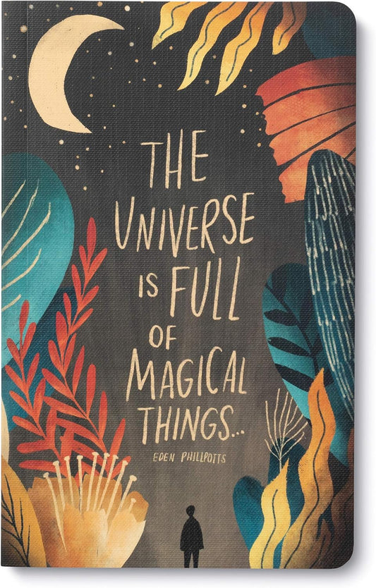 Compendium Softcover Journal - The universe is full of magical things. – A Write Now Journal with 128 Lined Pages, 5″W x 8″H