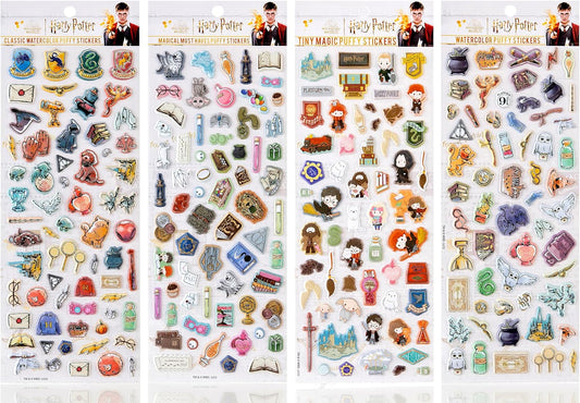 Conquest Journals Harry Potter Puffy Sticker Collection (Watercolor)