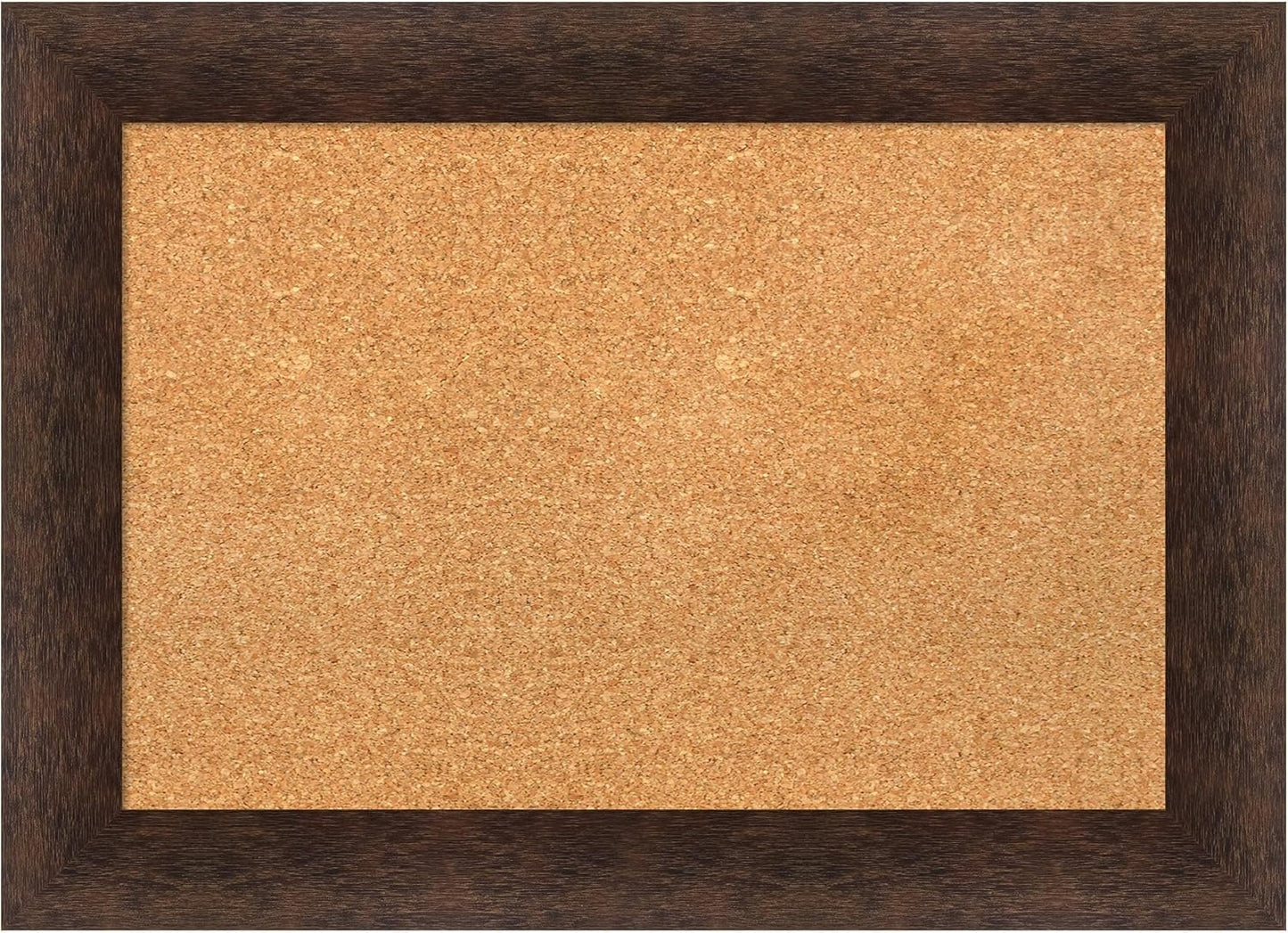 Amanti Art Natural Cork Board for Wall, 21x29 Vision Board with Brown Wood Frame, Medium Corkboard Office Decor for Home Organization, Casual Corkboard Pinboard to Display Items for Home Organization