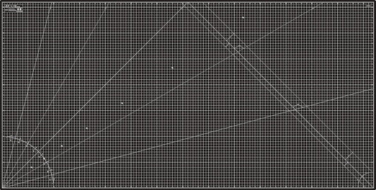 Elan Cutting Mat 36x72 Black & Taupe, Extra Large Self Healing Cutting Mat 36 x 72 Inch, 5-Ply Craft Board Black, Hobby Board for Sewing and Quilting