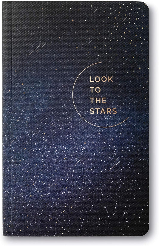 Compendium Softcover Journal - Look to the Stars – A Write Now Journal with 128 Lined Pages, 5”W x 8”H