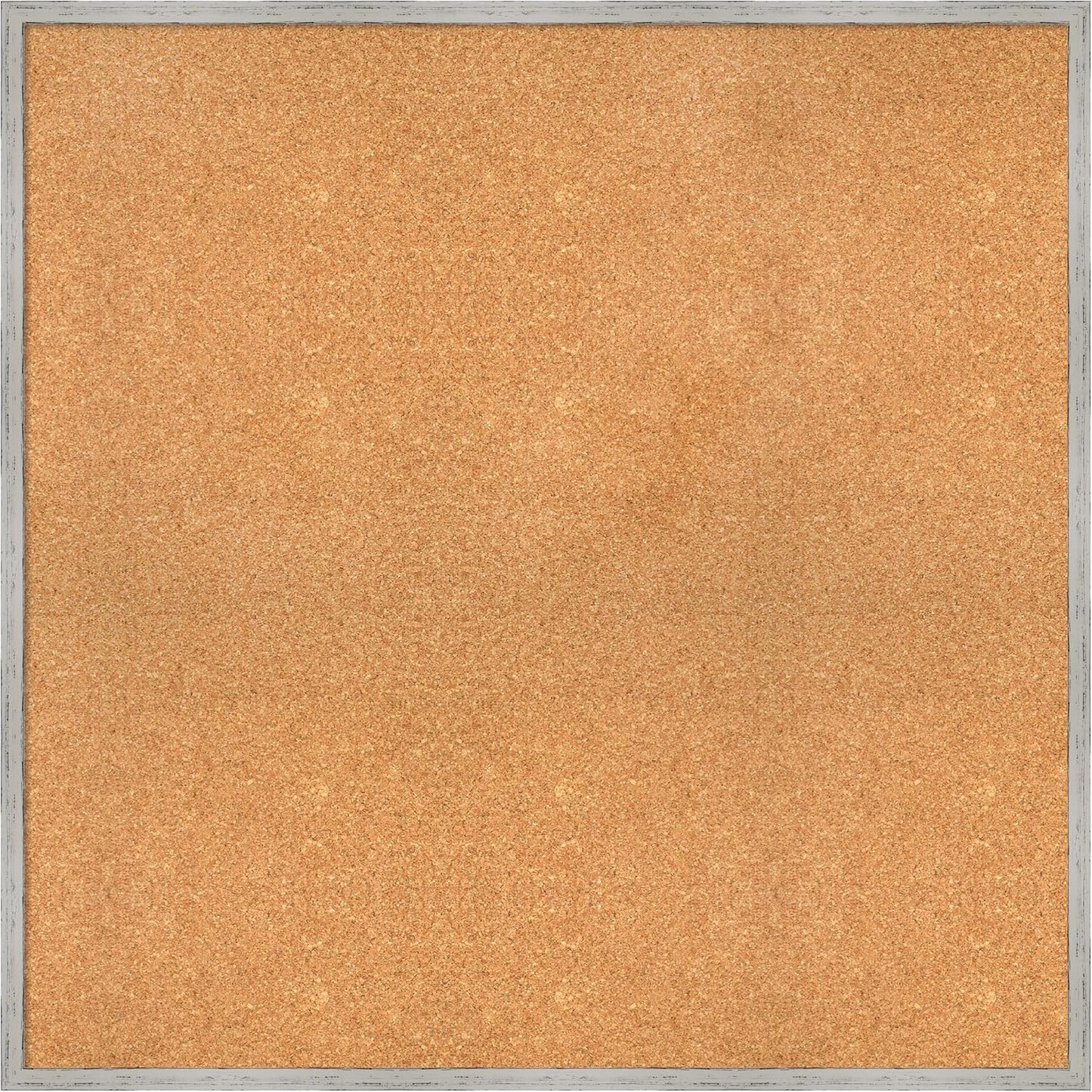 Amanti Art Natural Cork Board for Wall, 35x35 Vision Board with White Frame, Oversize Corkboard Office Decor for Home Organization, Cottage Corkboard Pinboard to Display Items for Home Organization