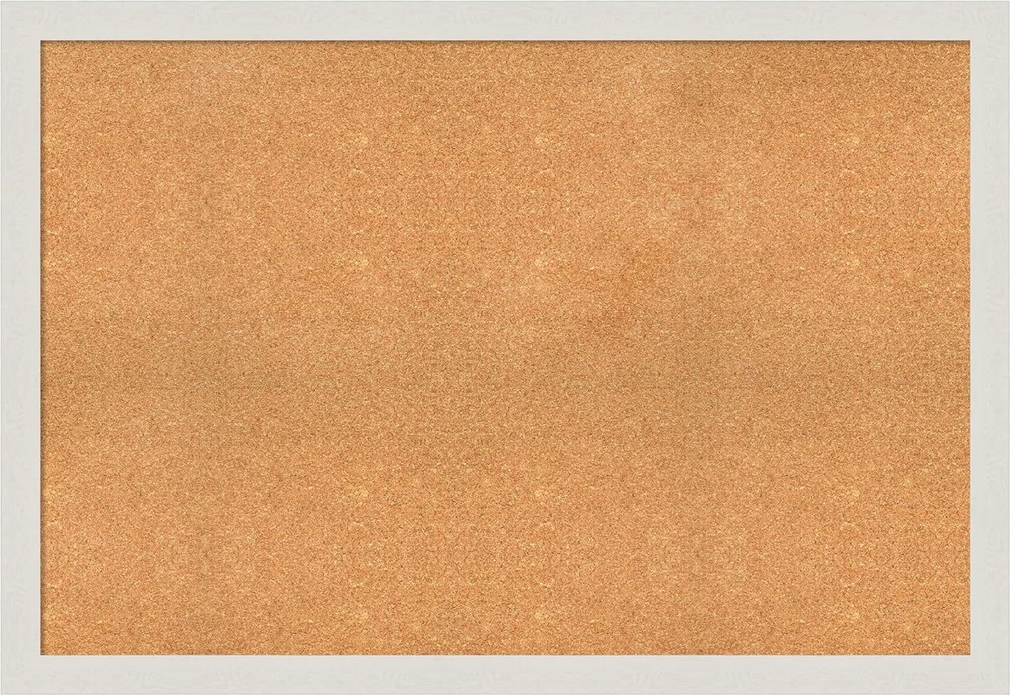 Amanti Art Natural Cork Board for Wall, 35x51 Vision Board with White Frame, Oversize Corkboard Office Decor for Home Organization, Country Rustic Corkboard Pinboard to Display Items for Home