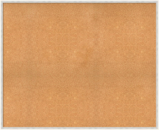 Amanti Art Natural Cork Board for Wall, 37x45 Vision Board with White Frame, Oversize Corkboard Office Decor for Home Organization, Modern Corkboard Pinboard to Display Items for Home Organization in