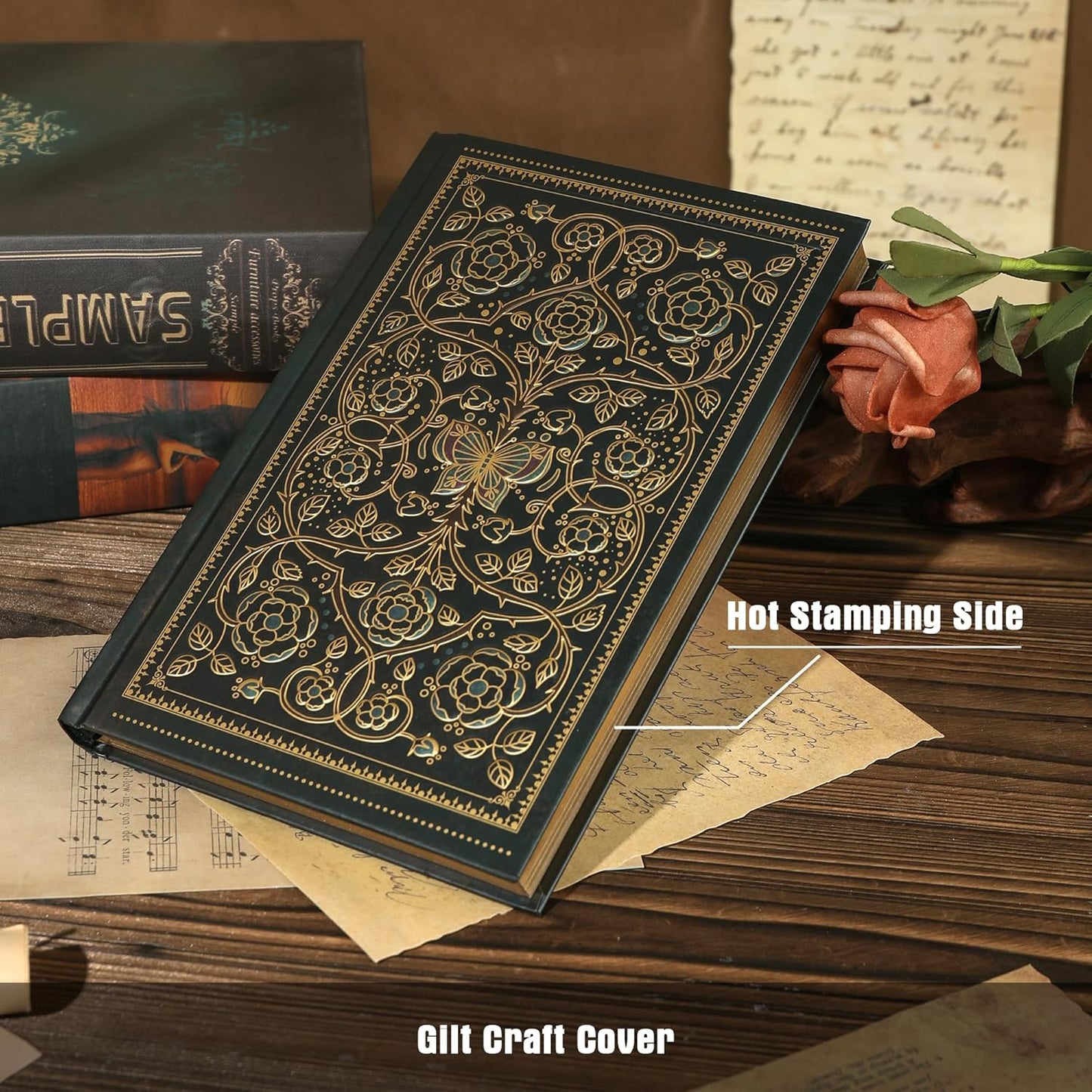 Line Notebooks for Women Men, A5 Aesthetic Hardcover Ruled Diary, 100 GSM Journals for Writing for Work, Note Taking, Office School