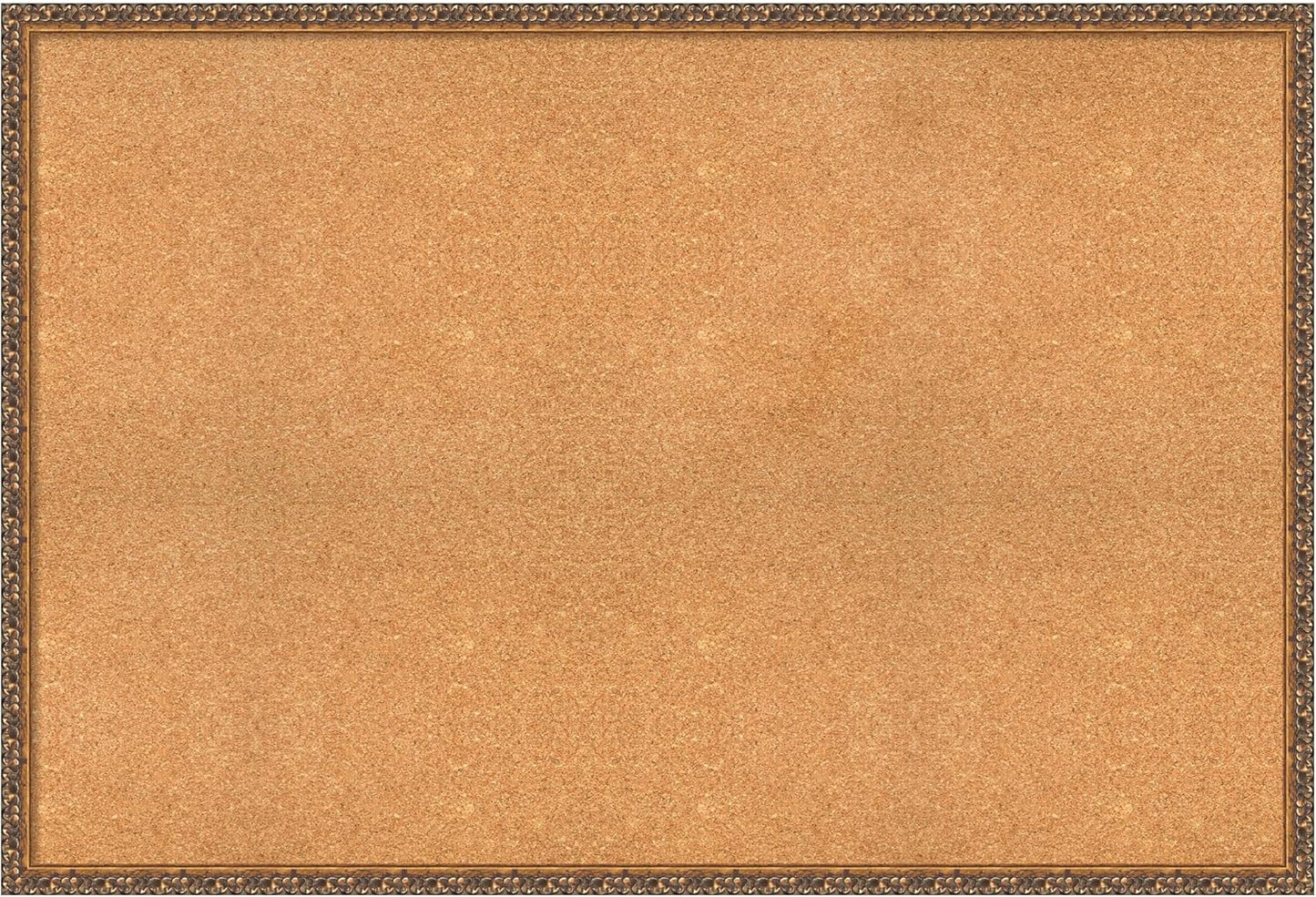 Amanti Art Natural Cork Board for Wall, 34x50 Vision Board with Bronze Frame, Oversize Corkboard Office Decor for Home Organization, Traditional Corkboard Pinboard to Display Items for Home