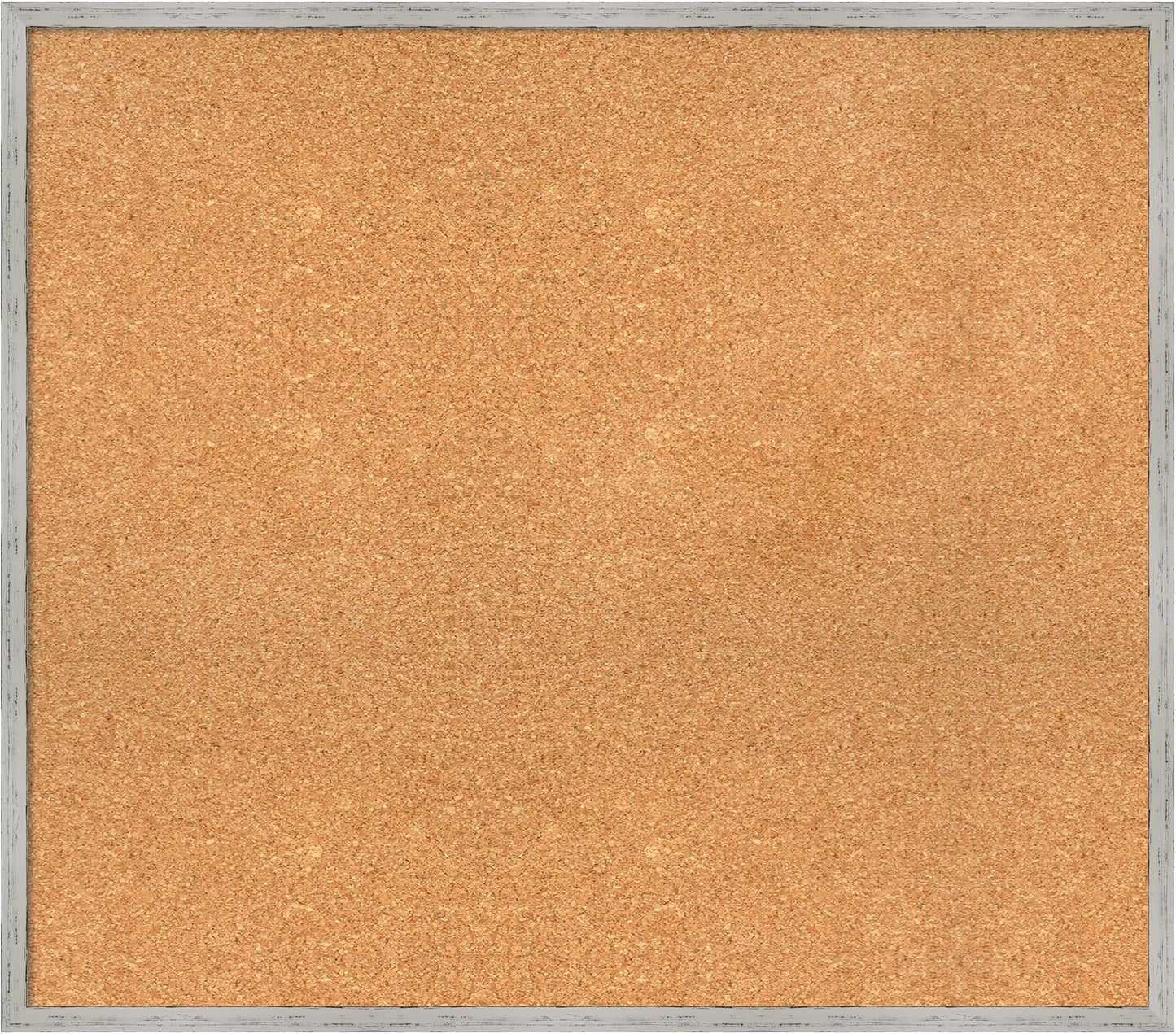 Amanti Art Natural Cork Board for Wall, 29x33 Vision Board with White Frame, Large Corkboard Office Decor for Home Organization, Cottage Corkboard Pinboard to Display Items for Home Organization in