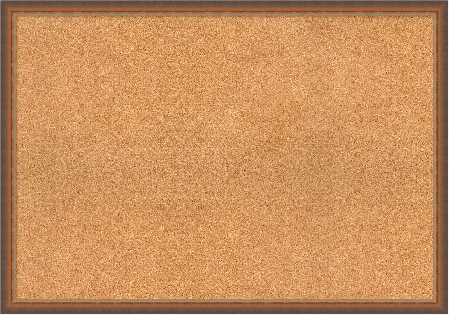 Amanti Art Natural Cork Board for Wall, 28x40 Vision Board with Bronze Frame, Large Corkboard Office Decor for Home Organization, Modern Corkboard Pinboard to Display Items for Home Organization in