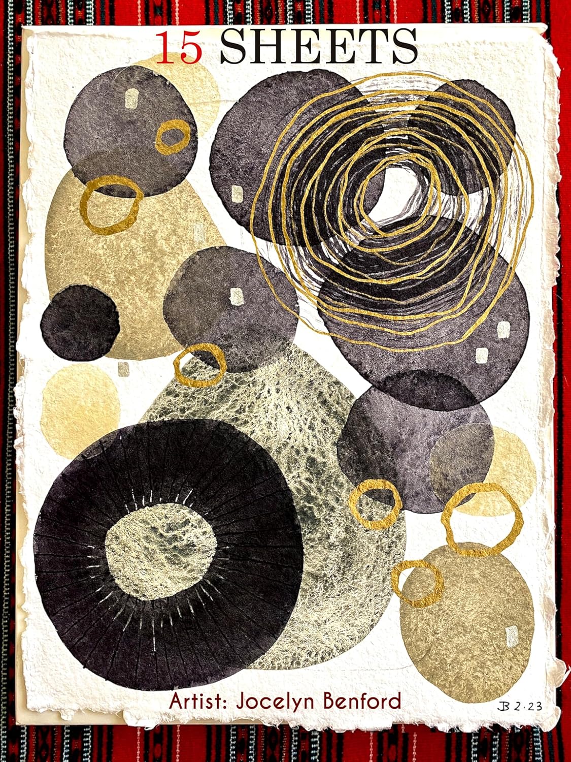 Wanderings Thick Handmade Watercolor Paper with Deckled Edge A5-5.8x8.3-500GSM Premium Ivory Cold-Pressed Textured Mixed Media Paper Made with Recycled Cotton - 15 Loose Leaf Sheets