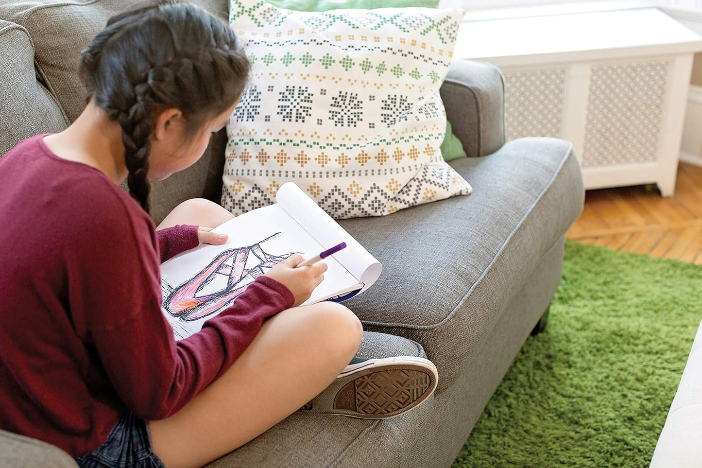 UCreate Art Paper Set of 4, White, 9" x 12", 4 Pads, Drawing, Sketch, Paint, Marker