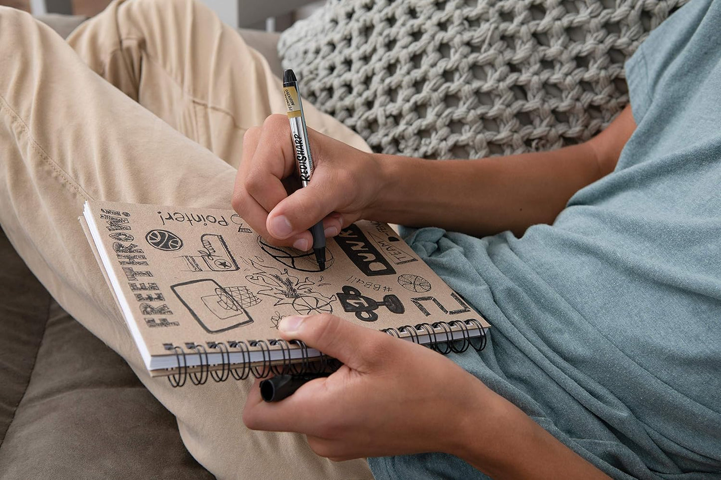 Pacon® PAC4776 Art1st® Create Your Own Cover Sketch Diary, 9" x 6", Natural