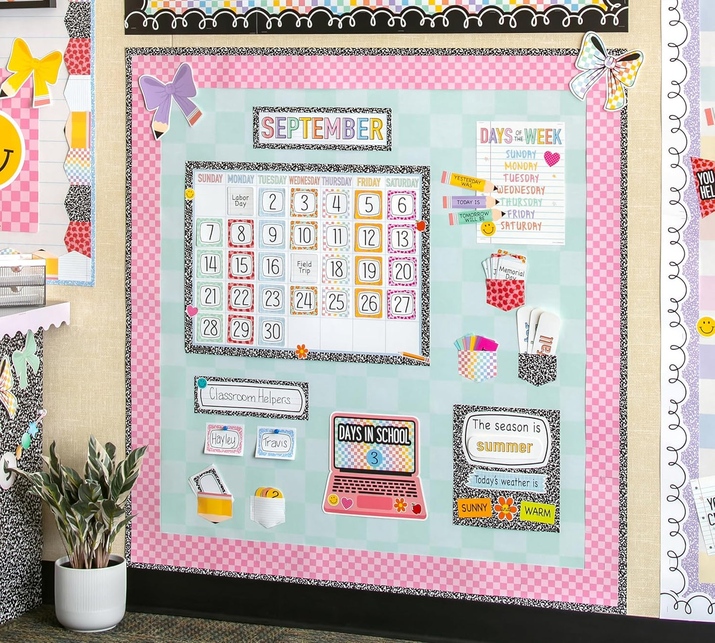 Teacher Created Resources Cool for School Composition Flat Name Plates (TCR9319)