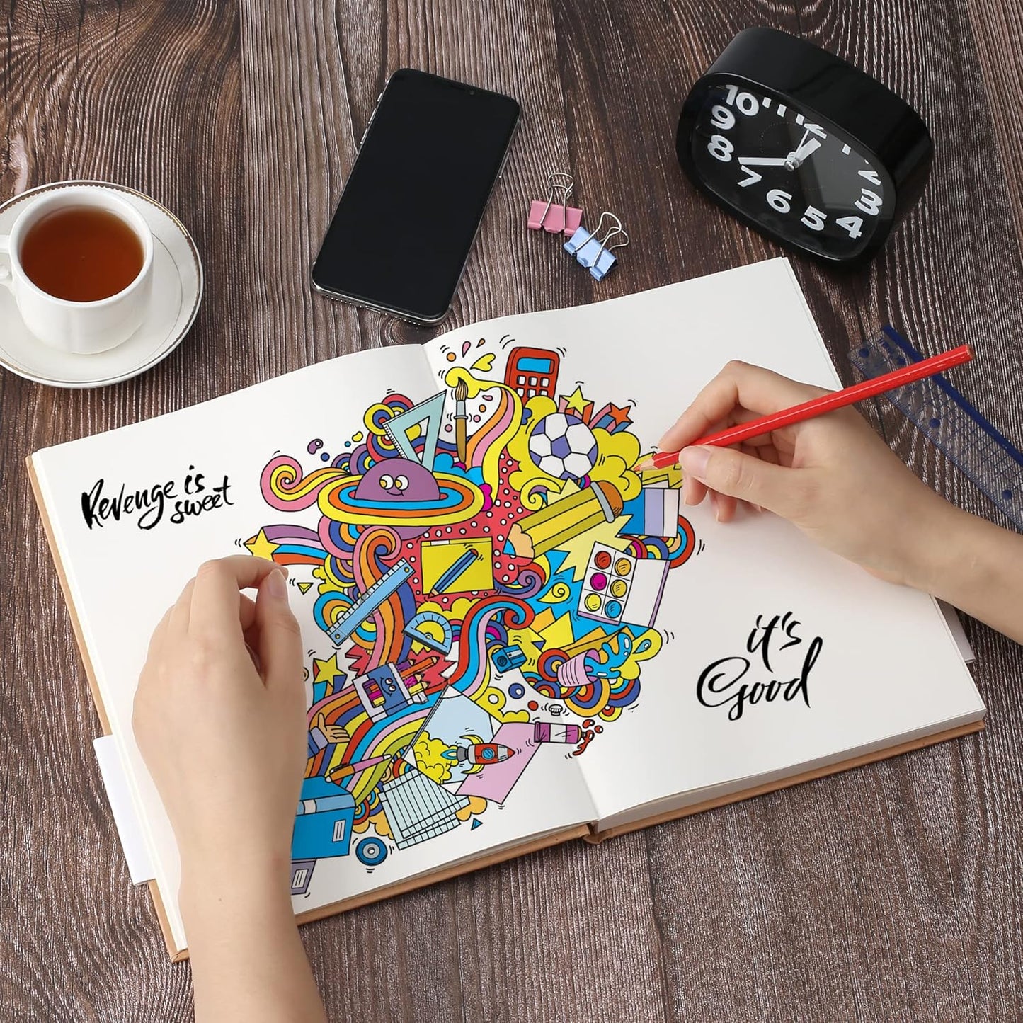 Large B5 Blank Notebook Journals, Plain Kraft Hardcover Sketchbook Subject Composition Notebooks Planner with Unlined Paper, 2 Pack, 120GSM, 102 Sheets, 7.6x10 inch, Travel Journal Set