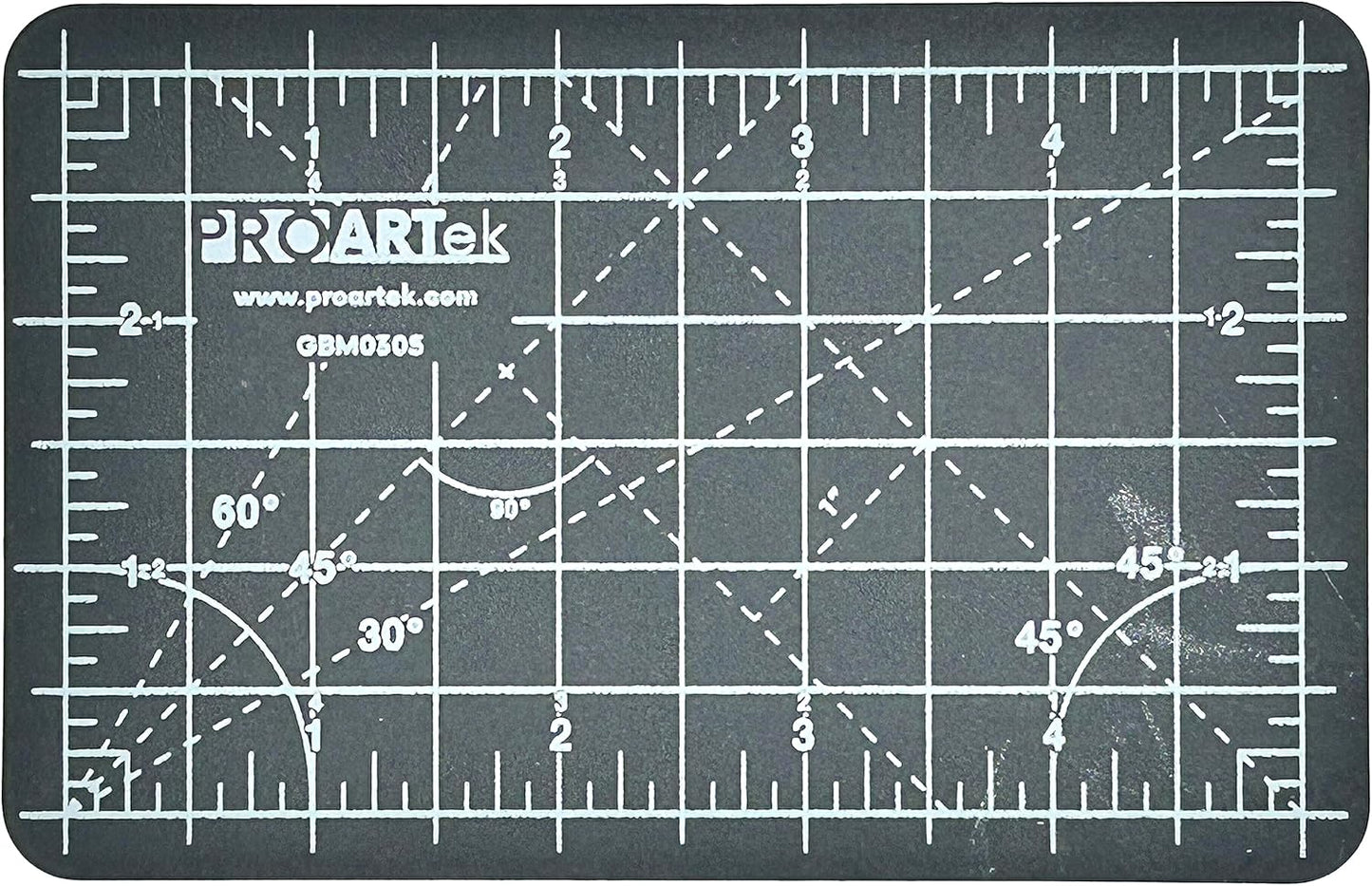 PK00004 Model GBM0305 Series 3.5" x 5.5" Professional Cutting Mat; Double-Sided Green/Black; Self-Healing; For Graphic Arts, Hobbies, Sewing, Scrapbooking, and other Cutting Projects