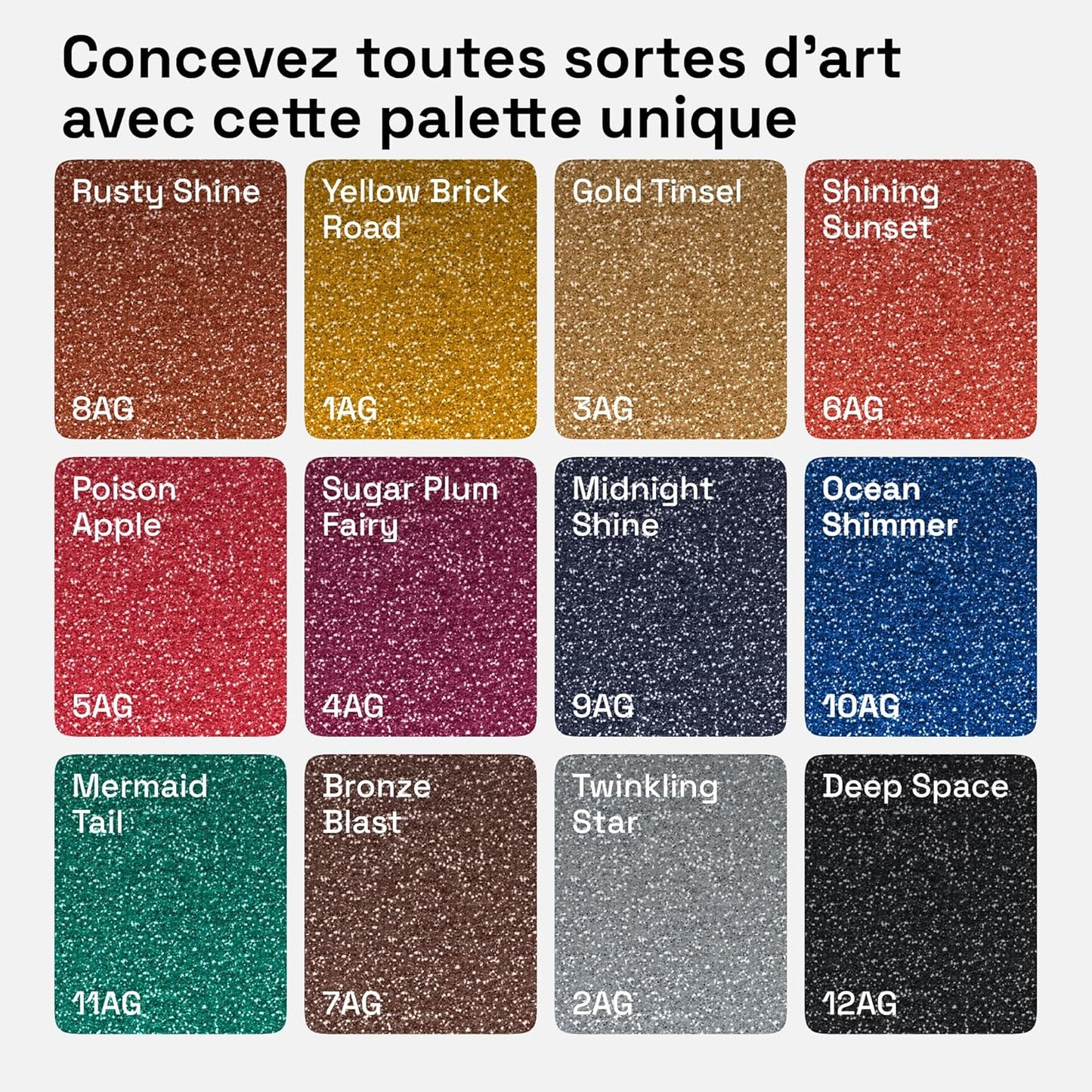 ARTISTRO 12 Glitter Paint Pens Sparkly and Shiny for Glass, Rock Painting, Ceramic, Wood, Fabric, Scrapbooking, DIY Craft Making, Coloring - Acrylic Paint Markers Medium Tip 3.0mm