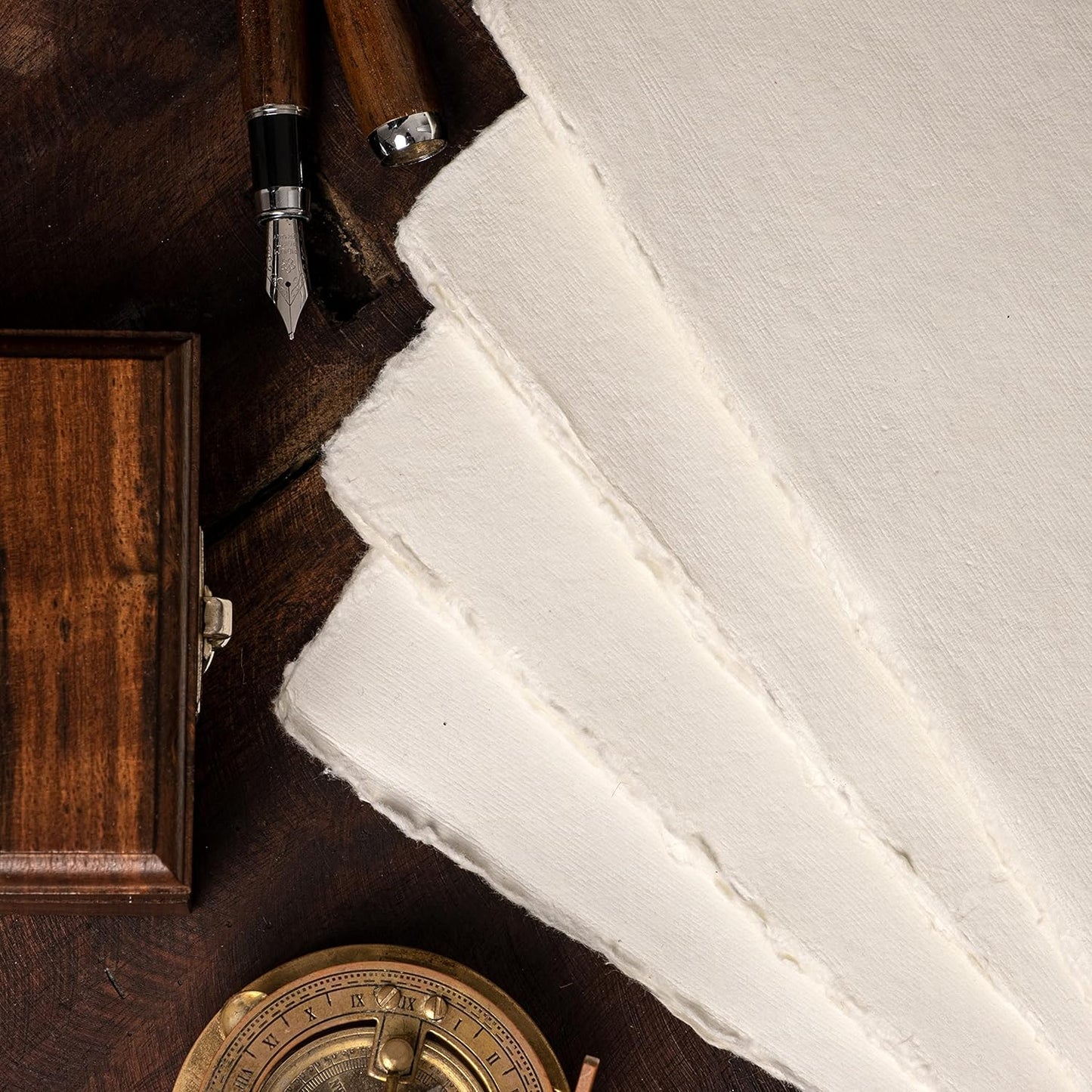 Watercolor Paper | Letter Sized Vintage Paper 8.5 x 11 Inches | 200 GSM Handmade Paper | 50 Sheets of Recycled Cotton Papers, Perfect for Any Medium, Blank Water Color Papers, Antique Paper