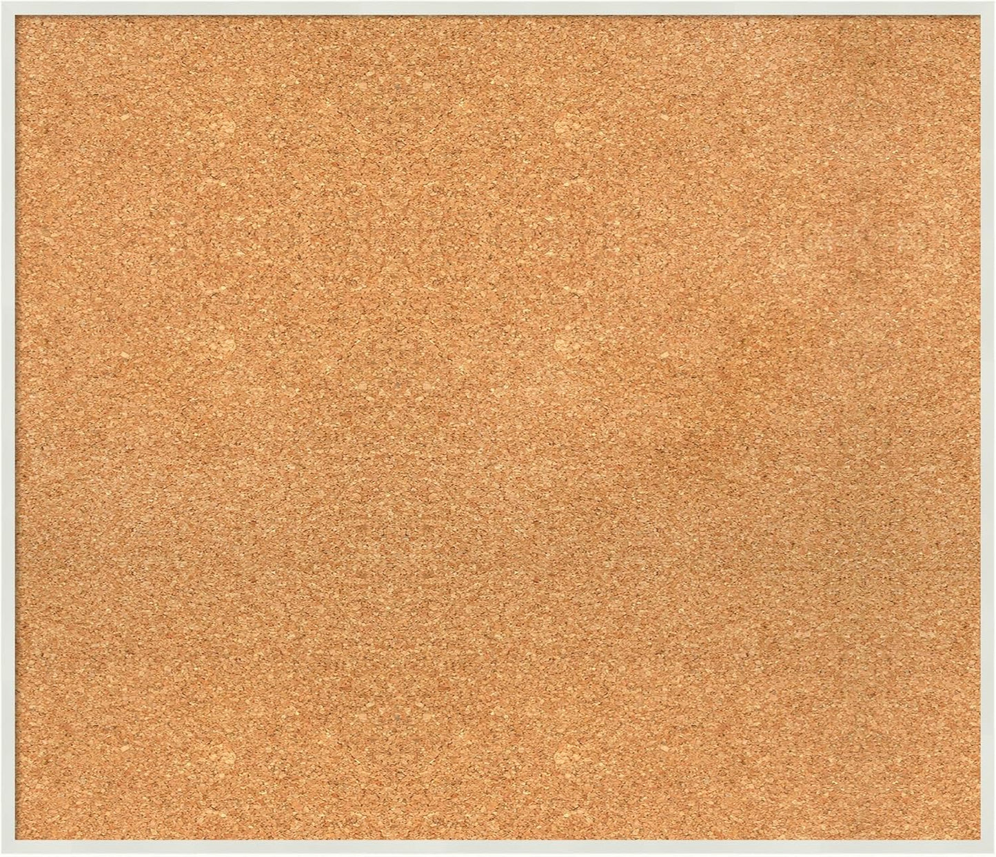 Amanti Art Natural Cork Board for Wall, 25x29 Vision Board with White Frame, Large Corkboard Office Decor for Home Organization, Modern Corkboard Pinboard to Display Items for Home Organization in