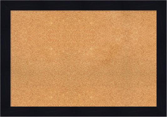 Amanti Art Natural Cork Board for Wall, 28x40 Vision Board with Blue Wood Frame, Large Corkboard Office Decor for Home Organization, Rustic Farmhouse Corkboard Pinboard to display items for home