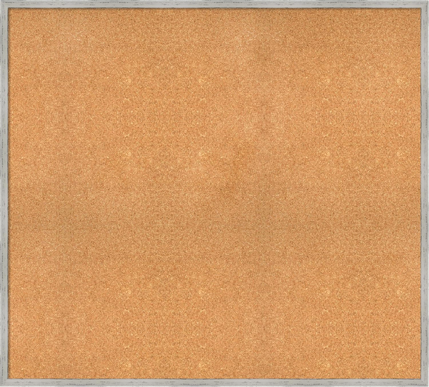 Amanti Art Natural Cork Board for Wall, 37x41 Vision Board with White Frame, Oversize Corkboard Office Decor for Home Organization, Cottage Corkboard Pinboard to Display Items for Home Organization