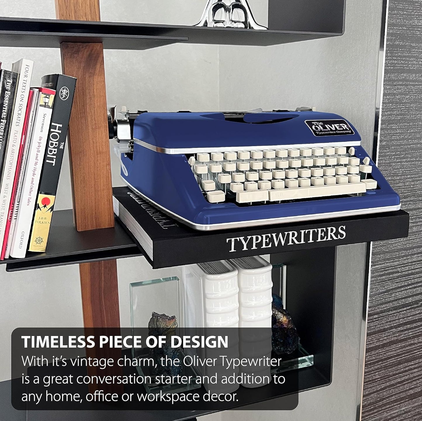 Timeless Manual Typewriter, Blue