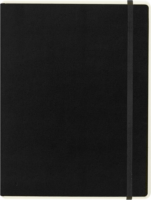 Moleskine Paper Tablet Hard Cover Smart Notebook, Plain/Blank, XL (7.5" x 9.75") Black, Compatible w/ Moleskine Pen+ Ellipse (Sold Separately) & App, Digitize & Organize, 176 Pages