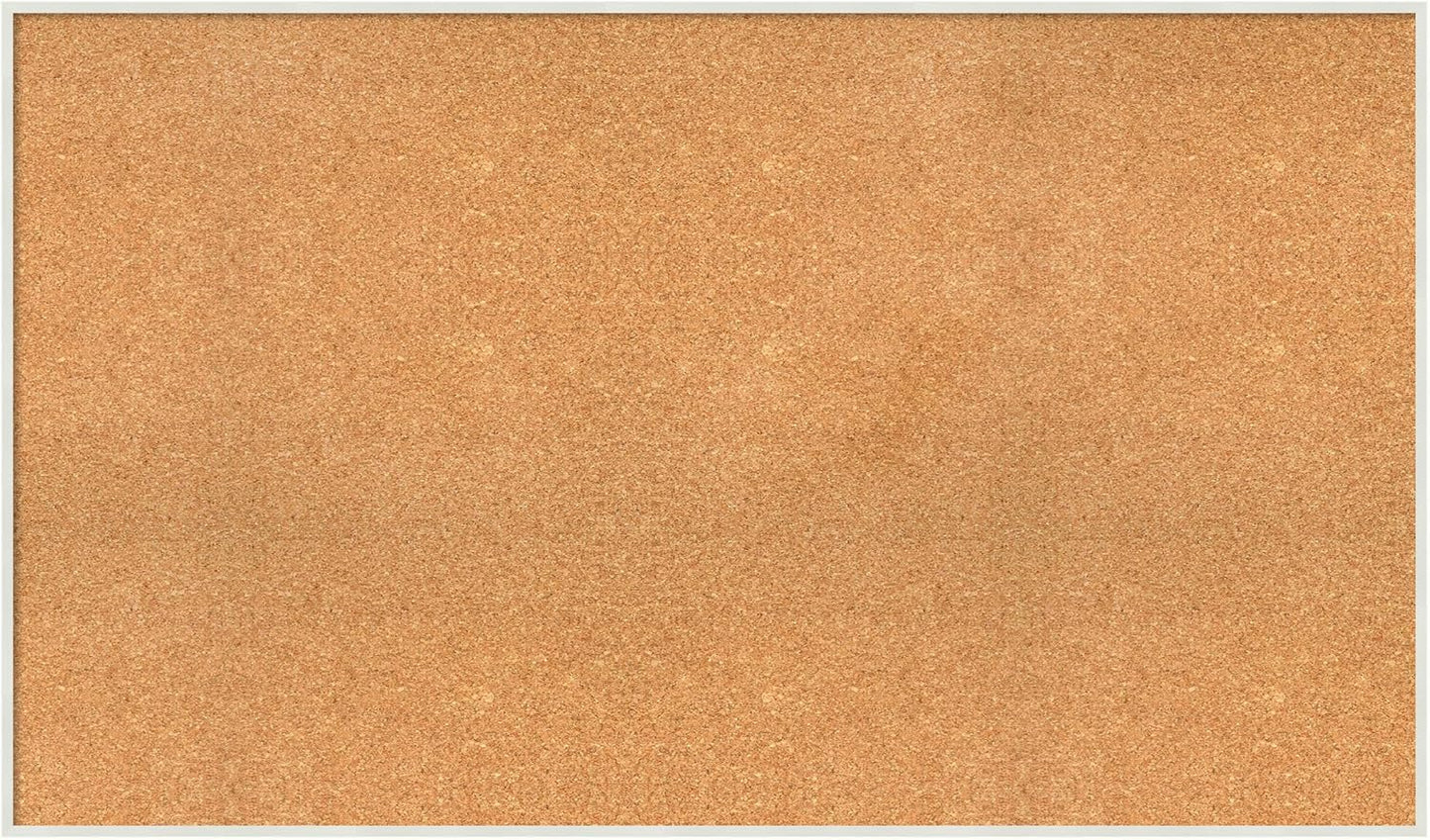 Amanti Art Natural Cork Board for Wall, 29x49 Vision Board with White Frame, Oversize Corkboard Office Decor for Home Organization, Modern Corkboard Pinboard to Display Items for Home Organization in