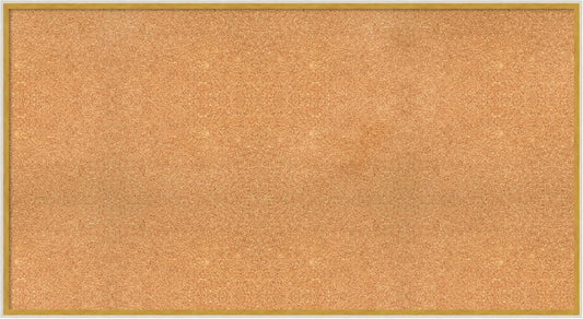 Amanti Art Natural Cork Board for Wall, 29x53 Vision Board with White Frame, Oversize Corkboard Office Decor for Home Organization, Modern Corkboard Pinboard to Display Items for Home Organization in