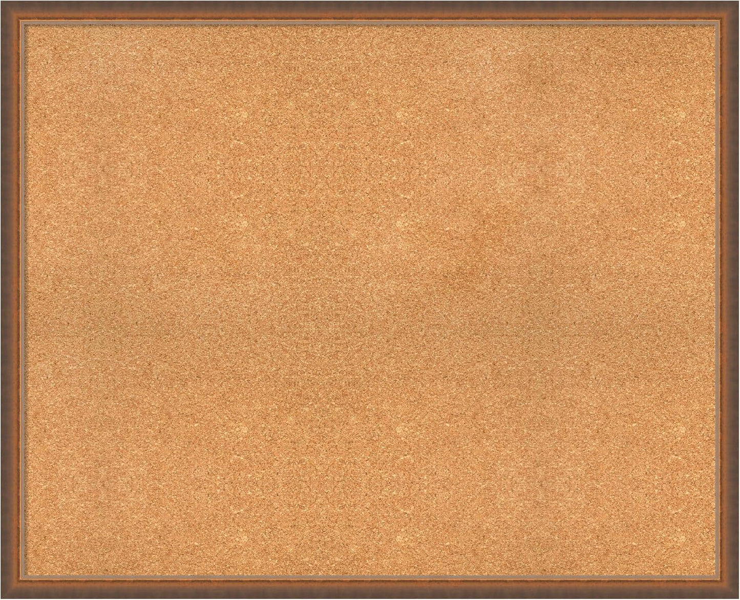 Amanti Art Natural Cork Board for Wall, 34x42 Vision Board with Bronze Frame, X-Large Corkboard Office Decor for Home Organization, Modern Corkboard Pinboard to Display Items for Home Organization in