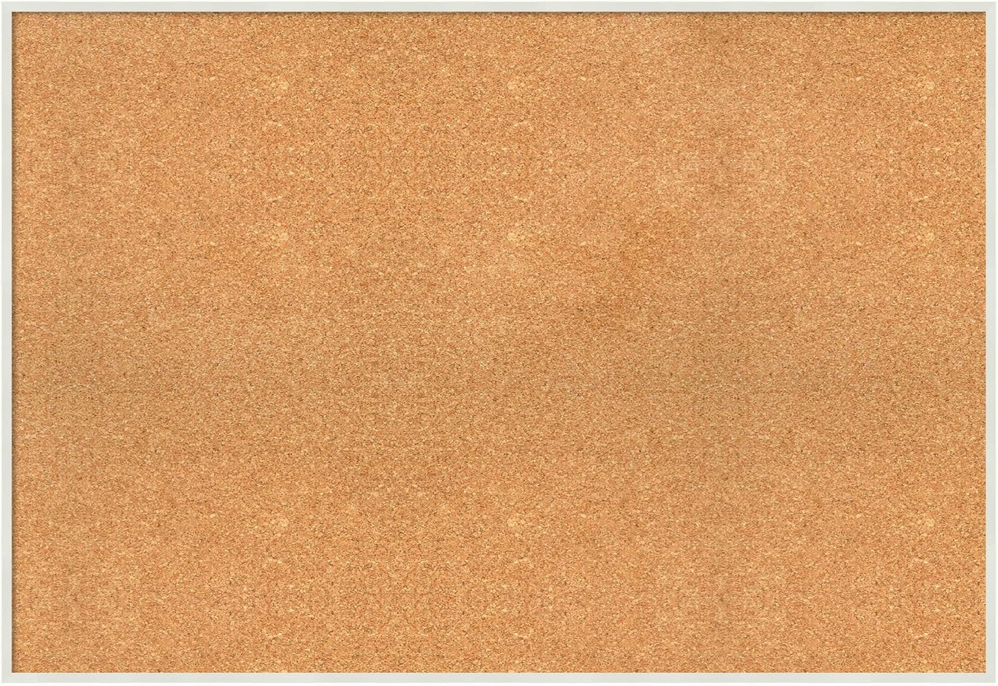 Amanti Art Natural Cork Board for Wall, 27x39 Vision Board with White Frame, Large Corkboard Office Decor for Home Organization, Modern Corkboard Pinboard to Display Items for Home Organization in