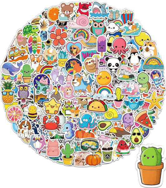 Sticker for Water Bottles, 400 Pcs/Pack Cute Vinyl Waterproof Vsco Laptop Stickers for School Students Gifts Classroom Teachers Prizes Stickers for Kids