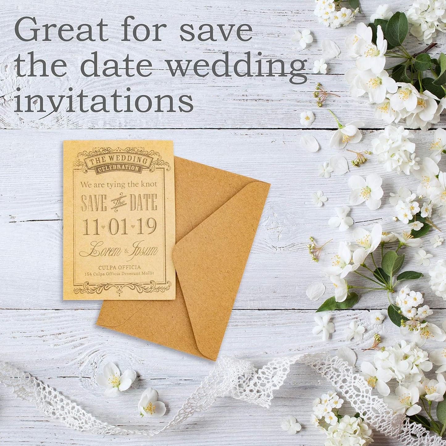 Mini Envelopes Kraft 200 Pk Small 4.125” x 2.78” Brown Gift Cards Invitations Business Notes Tiny Mini Greeting Cards Save the Date Holders Sleeves Bulk