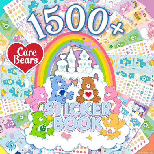 Care Bears Sticker Book, 1500 Cute Stickers for Scrapbooks, Planners, Features Letter Stickers, Planner Stickers, Laptop Stickers, Water Bottle Stickers for Kids Teens, School Supplies For Kids