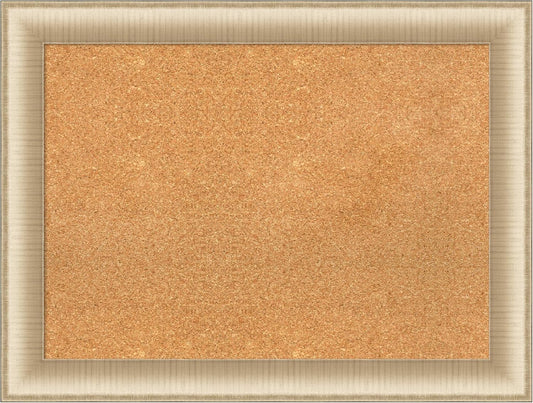 Amanti Art Natural Cork Board for Wall, 25x33 Vision Board with Gold Frame, Medium Corkboard Office Decor for Home Organization, Casual Corkboard Pinboard to display items for home organization
