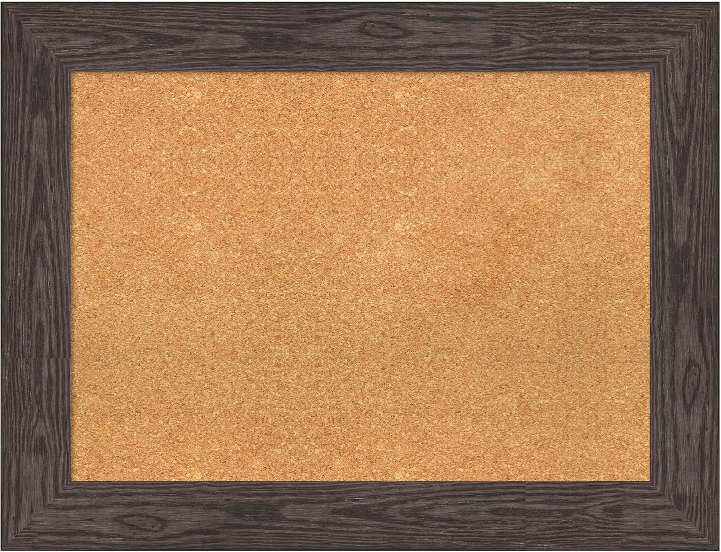 Amanti Art Natural Cork Board for Wall, 26x34 Vision Board with Black Wood Frame, Medium Corkboard Office Decor for Home Organization, Rustic Farmhouse Corkboard Pinboard to display items for home