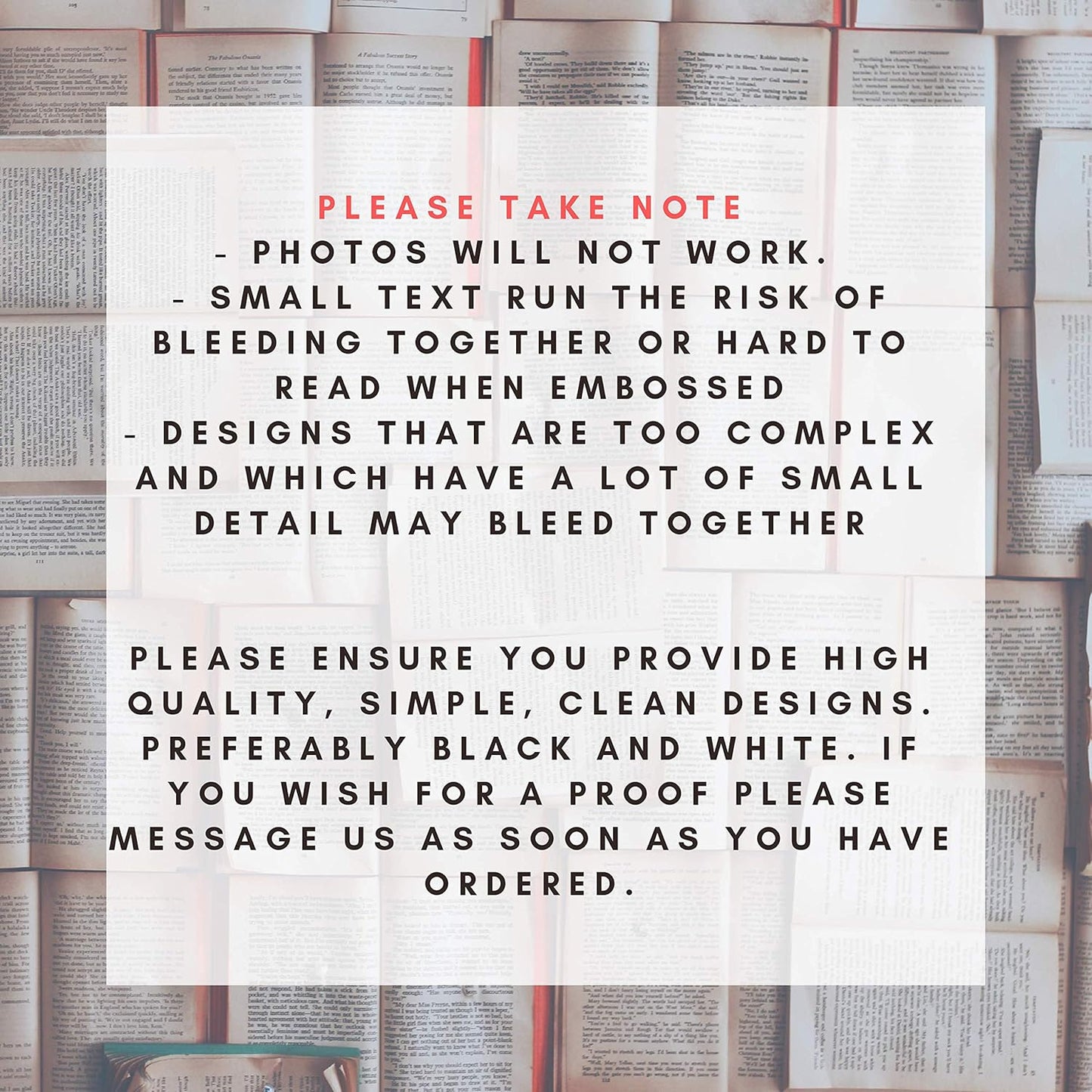 Custom Logo Embosser Seal Stamp Your Own Design Personalized 1 x 5/8"