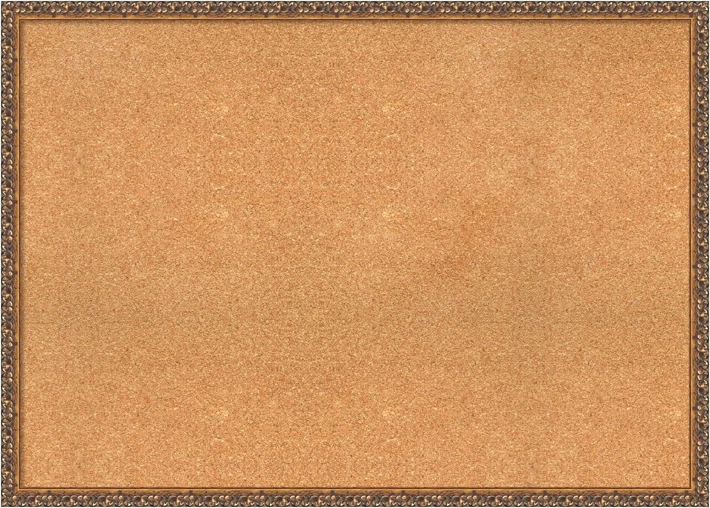 Amanti Art Natural Cork Board for Wall, 30x42 Vision Board with Bronze Frame, X-Large Corkboard Office Decor for Home Organization, Traditional Corkboard Pinboard to Display Items for Home