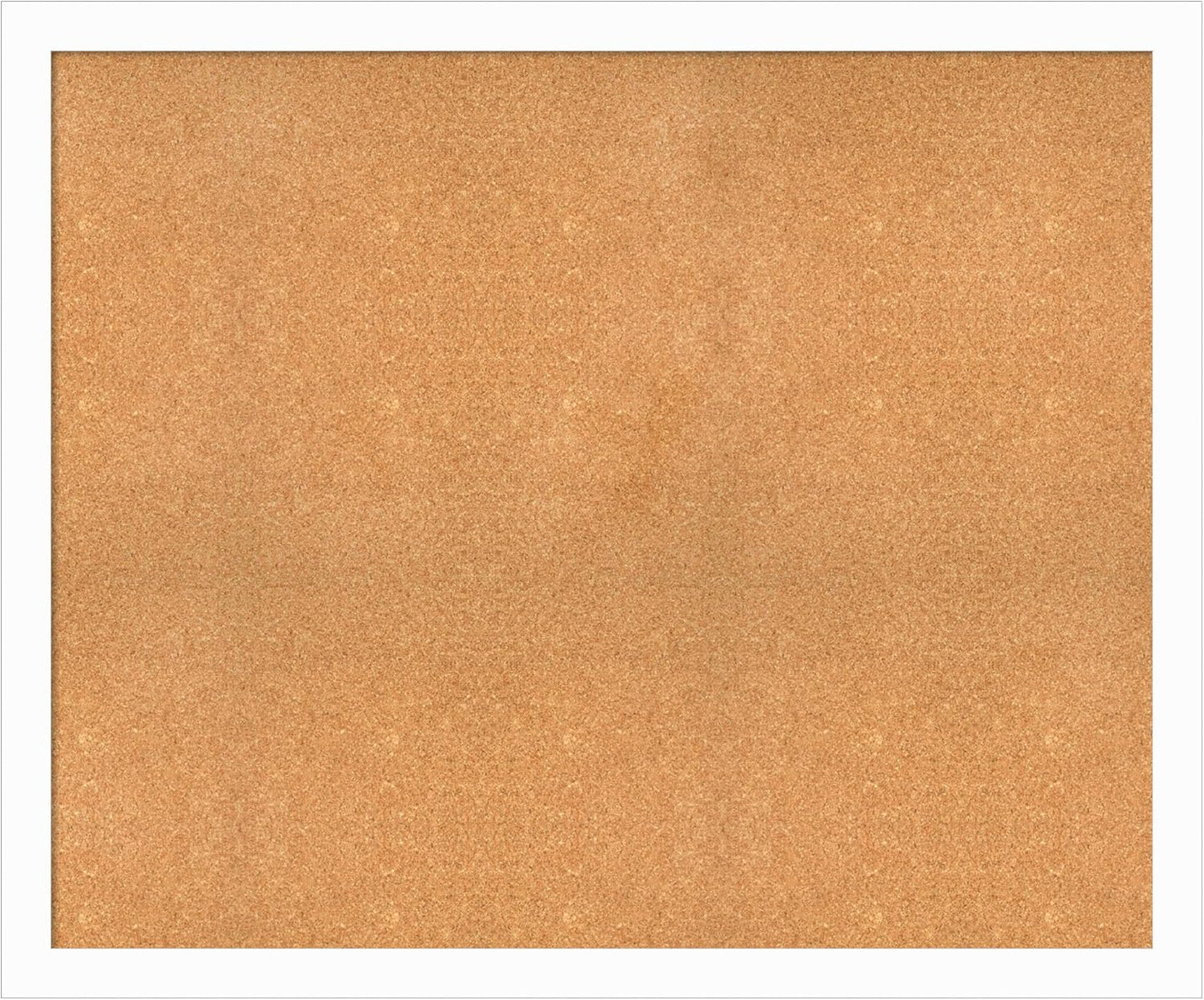 Amanti Art Natural Cork Board for Wall, 39x47 Vision Board with White Frame, Oversize Corkboard Office Decor for Home Organization, Casual Corkboard Pinboard to Display Items for Home Organization in